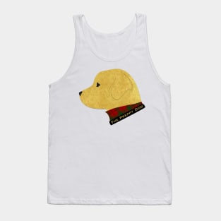 Preppy Golden Retriever - Tartan Plaid Tank Top